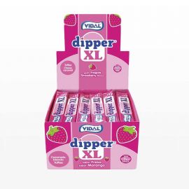 Caramelle Masticabili Dipper alla Fragola XL 100 unità