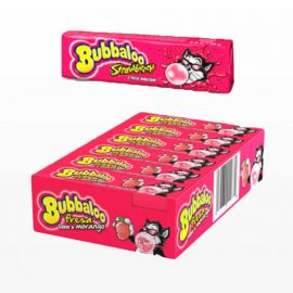 Gomme da Masticare Bubbaloo Bastoncini alla Fragola 18 Pacchetti