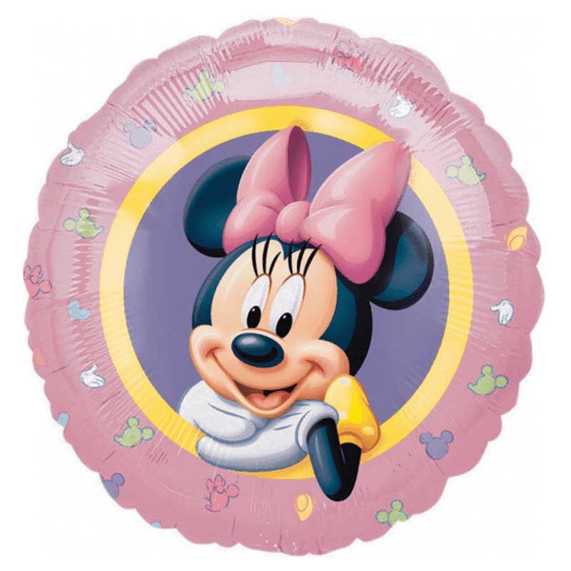 Palloncino Minnie Mouse Foil Sferico Rotondo