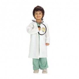 Costume da Dottore Verde e Bianco Bambini