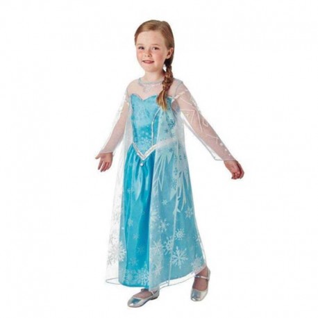 Costume di Elsa con Mantello Lungo Bambina