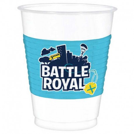 8 Bicchieri Battle Royal di Plastica 473 ml