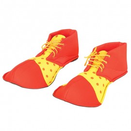 Scarpe da Clown Gialle e Rosse 36 cm