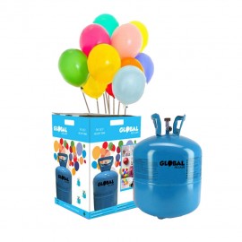 Bombola Mini di Elio Monouso con 30 Palloncini Pastello Bombola Mini di Elio Monouso con 30 Palloncini Pastello