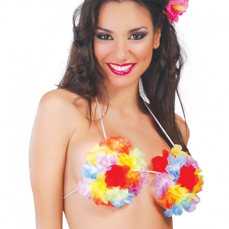 Reggiseno Hawaiano con Fiori