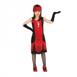 Costume Charleston Rosso per Bambina