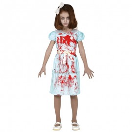 Costume da Gemelle di Shining Insanguinato per Bambina Economico