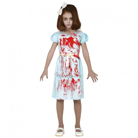 Costume da Gemelle di Shining Insanguinato per Bambina Economico