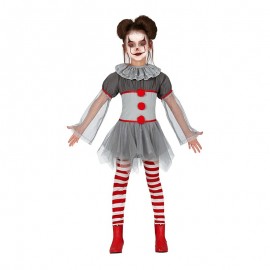 Costume Bad Clown Girl Bambina Shop