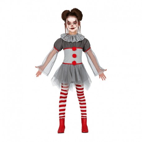Costume Bad Clown Girl Bambina Shop