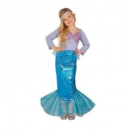 Costume da Sirena con Coda Azzurra per Bambini Online