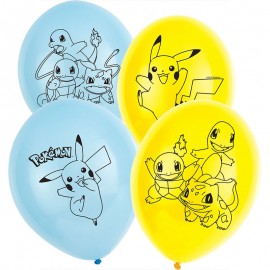 6 Palloncini Pokémon in Lattice 28cm