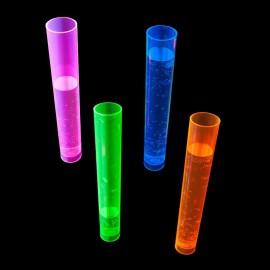 Bicchieri Neon a Forma di Provetta (20 pz)