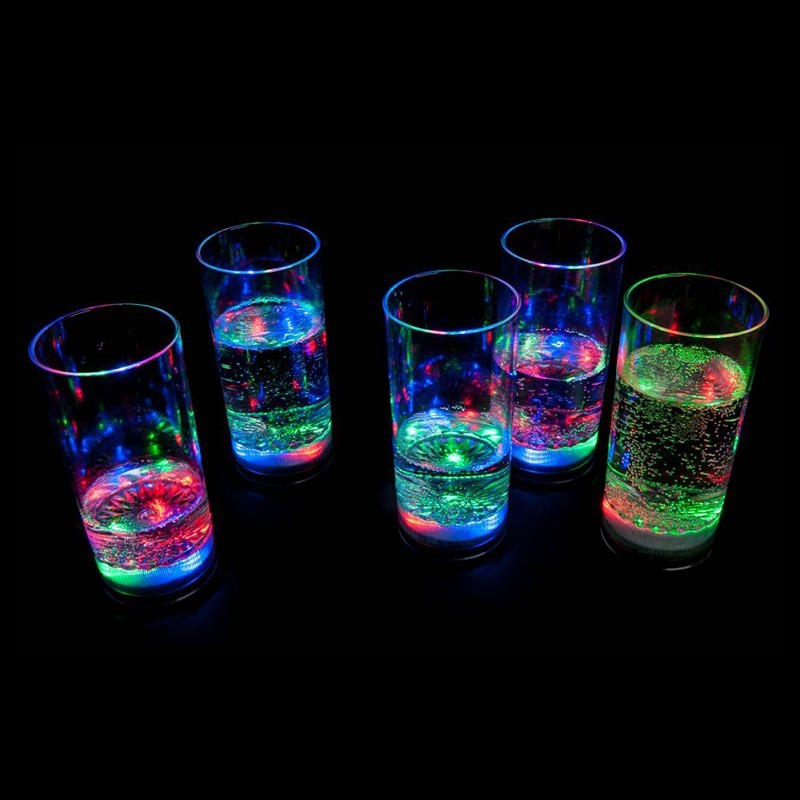 Gaoominy LED Bicchieri di Luce Bicchieri Giocattolo Party Verde Fluorescente 