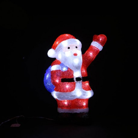 Babbo Natale 40 Led 27 X 17 X 38 Cm