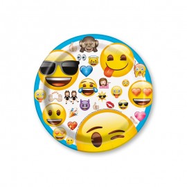 8 Piatti con Emoticons 17,7 cm 8 Piatti con Emoticons 17,7 cm
