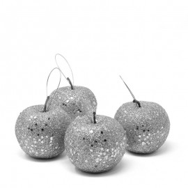 Palline Argentate con Glitter