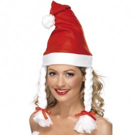 Cappello Babbo Natale con Trecce