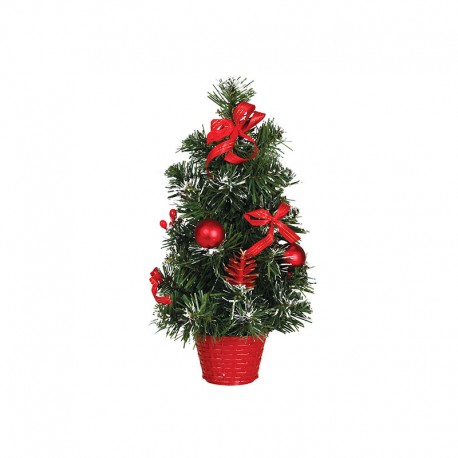 Albero di Natale Decorato con Neve 40 Cm Shop