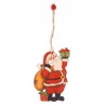 Ciondolo in legno Mr. Claus 10 cm