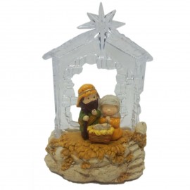 Presepe con Luce 12x16 Cm