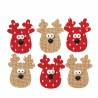 Confezione 6 Renne Con Adesivo 5 cm Shop
