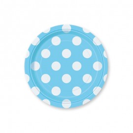 8 Piatti con Pois 17,7 cm