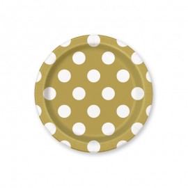 8 Piatti con Pois 17,7 cm