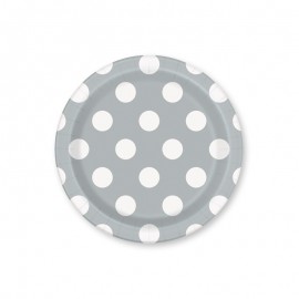 8 Piatti con Pois 17,7 cm