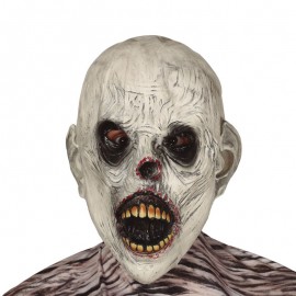 Maschera Zombie Bianco Latex