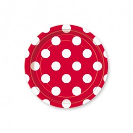 8 Piatti con Pois 17,7 cm