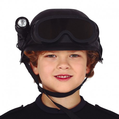 Casco Antisommossa Bambini con Torcia