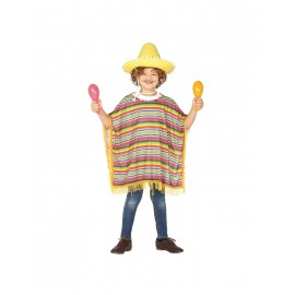 Costume Poncho Messicano per Bambini