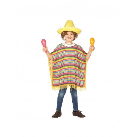 Costume Poncho Messicano per Bambini