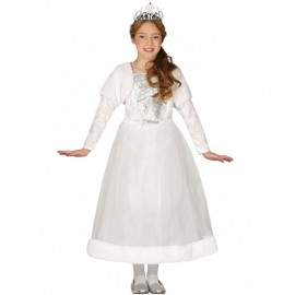 Costume da Principessa Bianco per Bambine