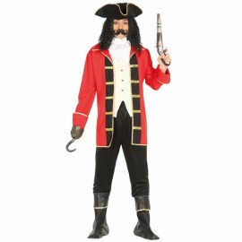Costume da Pirata per Adulto con Baffi e Uncino Economico
