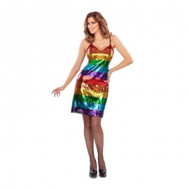 Costume da Arcobaleno con Bretelle