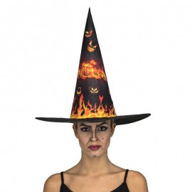 Cappello da Strega con Zucche di Halloween