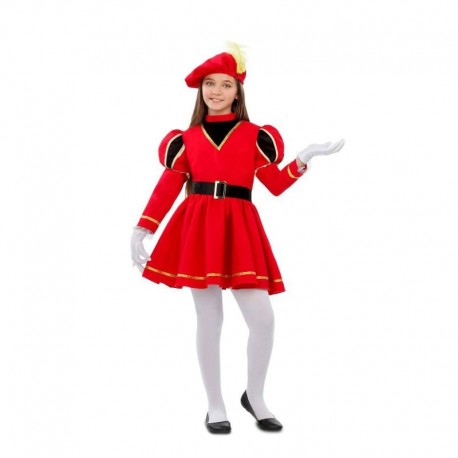 Costume da Paggio Rosso con Cintura