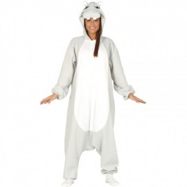 Costume Pigiama Ippopotamo Adulto