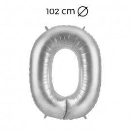 Palloncino Numero 0 Foil 102 cm