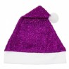 Cappello di Natale Viola Glitter