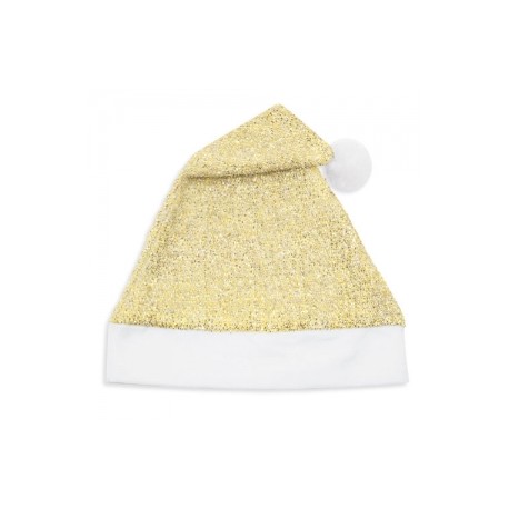 Cappello di Natale Oro Glitter