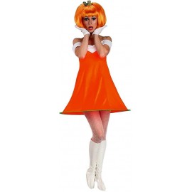 Costume da Zucchetta Arancione con Parrucca per Donna