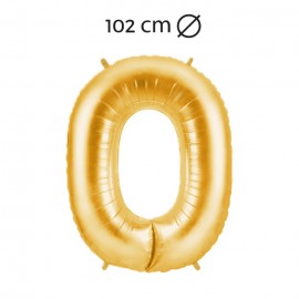 Palloncino Numero 0 Foil 102 cm