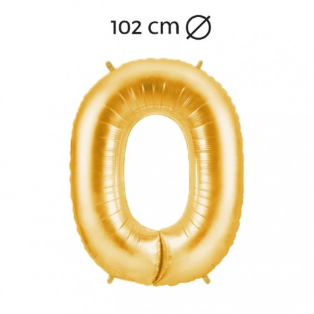 Palloncino Numero 0 Foil 102 cm