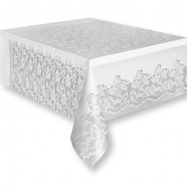 Tovaglia Plastificata con Ricamo 137 x 274 cm Tovaglia Plastificata con Ricamo 137 x 274 cm