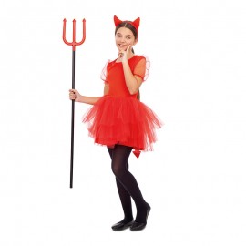 Costume da Diavolessa con Tutù Rosso per Bambina Shop