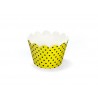 6 Pirottini Cupcacke con Pois e Strisce 7,5 x 5 cm