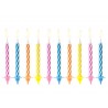 10 Candele a Righe per Compleanni Acquista